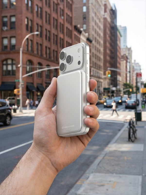 Powerbank magnetica 5000 mAh Qi2.2 25W Urban Vitamin Pomona - personalizzabile con logo