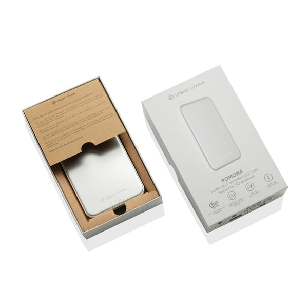 Powerbank magnetica 5000 mAh Qi2.2 25W Urban Vitamin Pomona - personalizzabile con logo