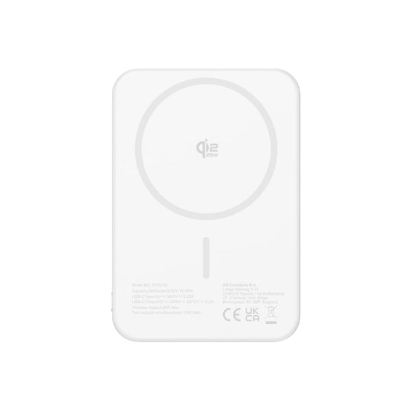 Powerbank magnetica 5000 mAh Qi2.2 25W Urban Vitamin Pomona - personalizzabile con logo