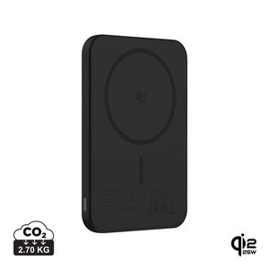 Powerbank magnetica 5000 mAh Qi2.2 25W Urban Vitamin Pomona nero - personalizzabile con logo