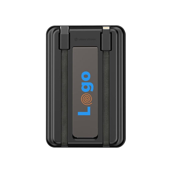 Powerbank magnetica 5in1 Urban Vitamin Delano 10000mAh 20W nero - personalizzabile con logo