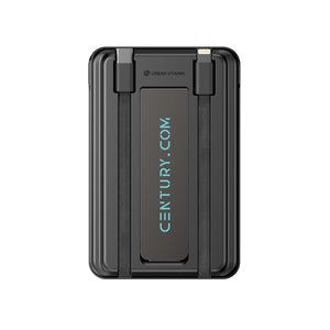 Powerbank magnetica 5in1 Urban Vitamin Redwood 5000mAh 20W nero - personalizzabile con logo