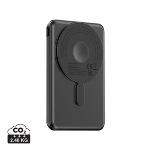 Powerbank magnetica 5in1 Urban Vitamin Redwood 5000mAh 20W nero - personalizzabile con logo