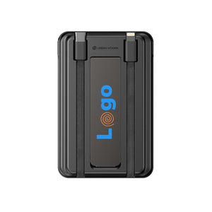 Powerbank magnetica 5in1 Urban Vitamin Redwood 5000mAh 20W nero - personalizzabile con logo