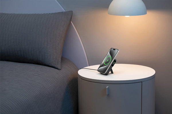 Powerbank magnetica da 10.000 mAh Anker MagGo QI2 nero - personalizzabile con logo