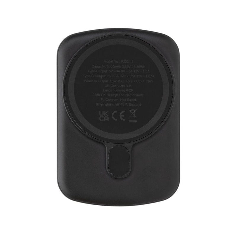Powerbank magnetica MagBoost 5000 mah in plastica RCS - personalizzabile con logo