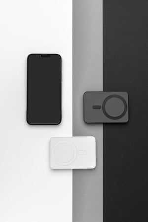 Powerbank magnetica Magnetix 5000 mah in plastica RCS - personalizzabile con logo
