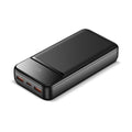 Powerbank Nolu con display LED 20000 mAh Nero - personalizzabile con logo