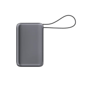 Powerbank Nova Laptop 65W con cavo USB-C integrato 30000 mAh Grigio scuro - personalizzabile con logo