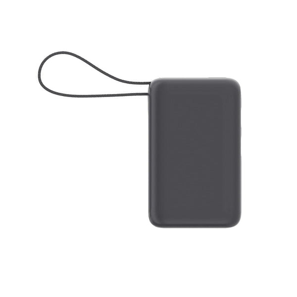 Powerbank Nova Laptop 65W con cavo USB-C integrato 30000 mAh Grigio scuro - personalizzabile con logo