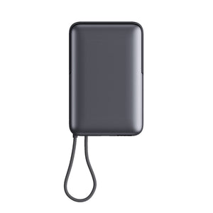 Powerbank Nova Wireless compatibile con MagSafe e Apple Watch 10000 mAh Grigio scuro - personalizzabile con logo