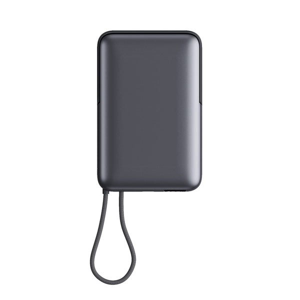 Powerbank Nova Wireless compatibile con MagSafe e Apple Watch 10000 mAh Grigio scuro - personalizzabile con logo