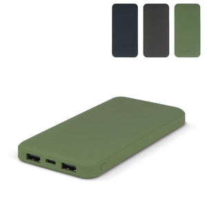 Powerbank Rock 10.000 mAh RABS Grigio scuro - personalizzabile con logo