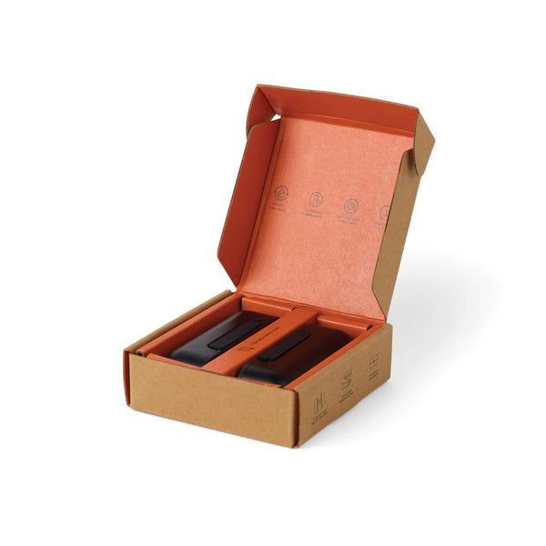 Powerbank/scaldamani da 6.000 mAh Nordic Drift Everest nero - personalizzabile con logo