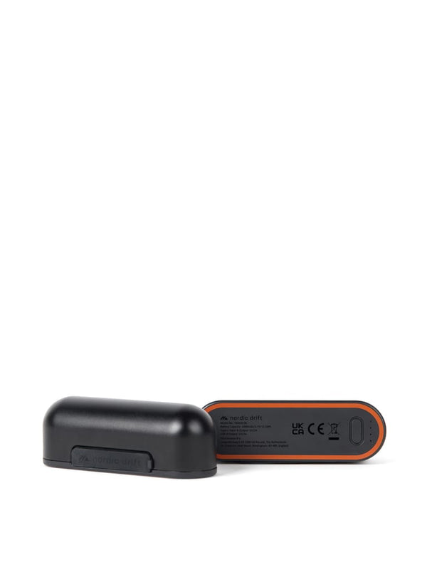 Powerbank/scaldamani da 6.000 mAh Nordic Drift Everest nero - personalizzabile con logo