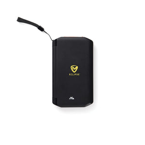 Powerbank solare 10.000mAh Nordic Drift Titan con 3 pannelli nero - personalizzabile con logo
