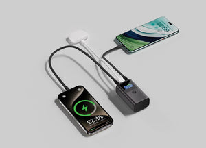 Powerbank tascabile 10.000 mAh 55W Urban Vitamin Campbell grigio - personalizzabile con logo