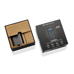 Powerbank tascabile 10.000 mAh 55W Urban Vitamin Campbell grigio - personalizzabile con logo