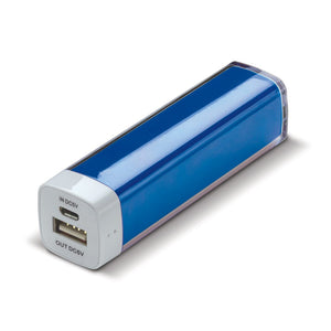 Powerbank Trasparente 2200mAh blu navy - personalizzabile con logo