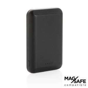 Powerbank wireless 5W magnetica 5.000 mAh nero - personalizzabile con logo