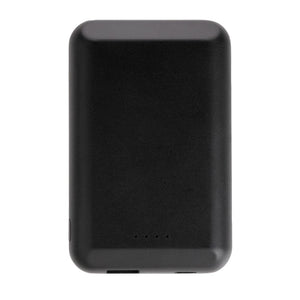 Powerbank wireless 5W magnetica 5.000 mAh nero - personalizzabile con logo