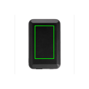 Powerbank wireless 5W magnetica 5.000 mAh nero - personalizzabile con logo