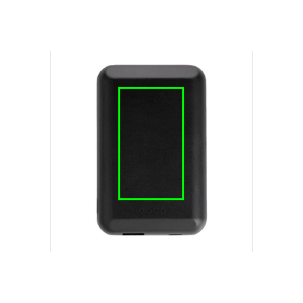 Powerbank wireless 5W magnetica 5.000 mAh nero - personalizzabile con logo