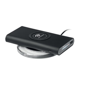 Powerbank wireless con hub - personalizzabile con logo