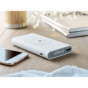 Powerbank wireless con hub - personalizzabile con logo