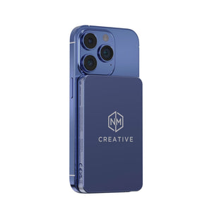 Powerbank wireless magnetica 5000mAh 15W Urban Vitamin Marin - personalizzabile con logo