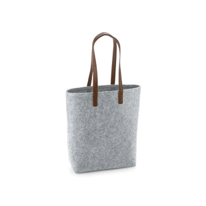 Premium Felt Tote grigio - personalizzabile con logo