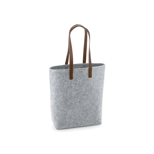 Premium Felt Tote grigio - personalizzabile con logo