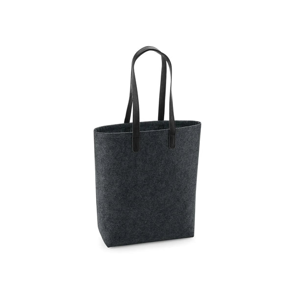Premium Felt Tote marrone - personalizzabile con logo
