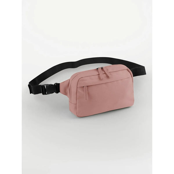 Premium Recycled Cross Body Bag rosa - personalizzabile con logo