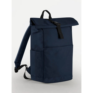Premium Recycled Roll Top Backpack blu - personalizzabile con logo