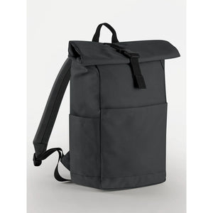 Premium Recycled Roll Top Backpack grigio - personalizzabile con logo