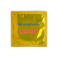 Preservativi personalizzati Economici Giallo - personalizzabile con logo