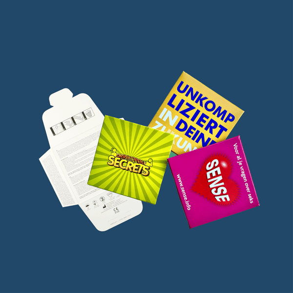 Preservativi personalizzati Rotterdam Case - personalizzabile con logo