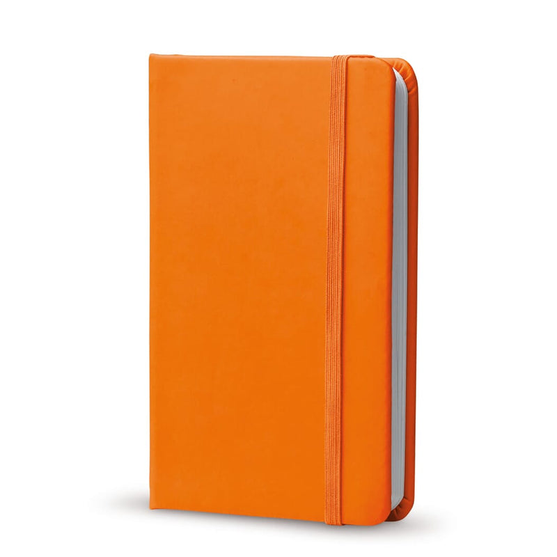 PU notebook A6 Arancione - personalizzabile con logo