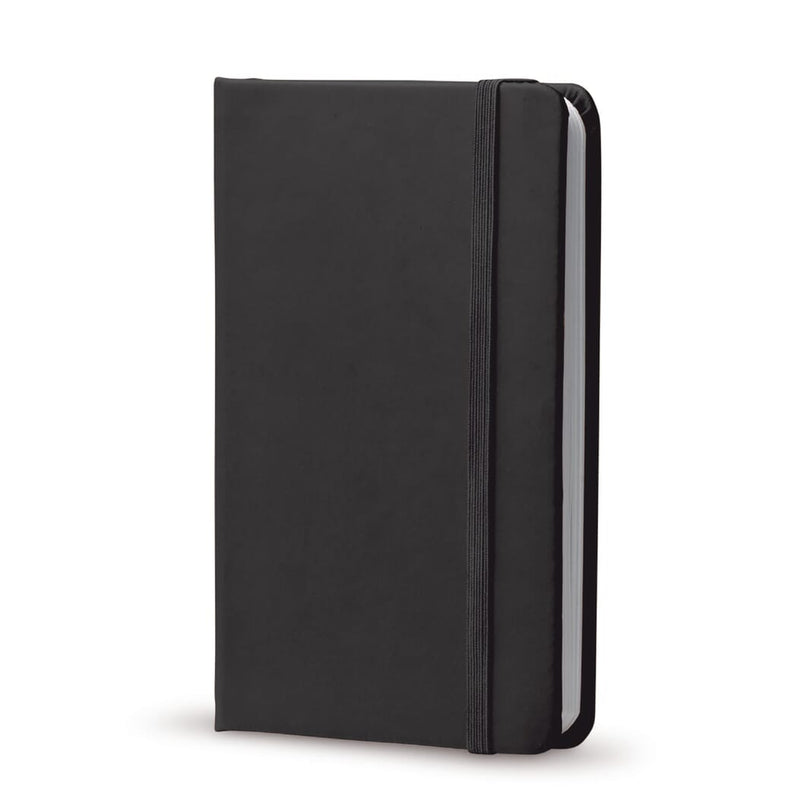 PU notebook A6 Nero - personalizzabile con logo