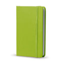 PU notebook A6 verde - personalizzabile con logo