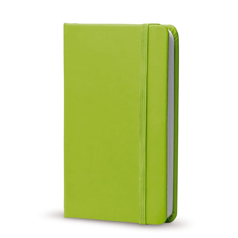 PU notebook A6 verde - personalizzabile con logo