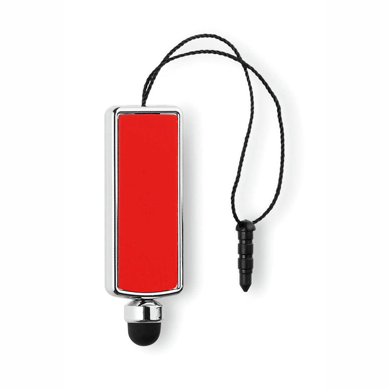 Puntatore Touch Pulisci Schermo Walox rosso - personalizzabile con logo