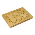 Puzzle di cubi di legno natura - personalizzabile con logo