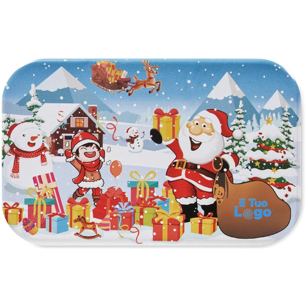 Puzzle natalizio in legno mixed - personalizzabile con logo