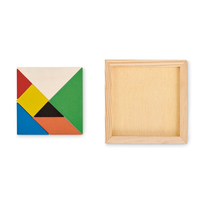 Puzzle Tangram in legno - personalizzabile con logo