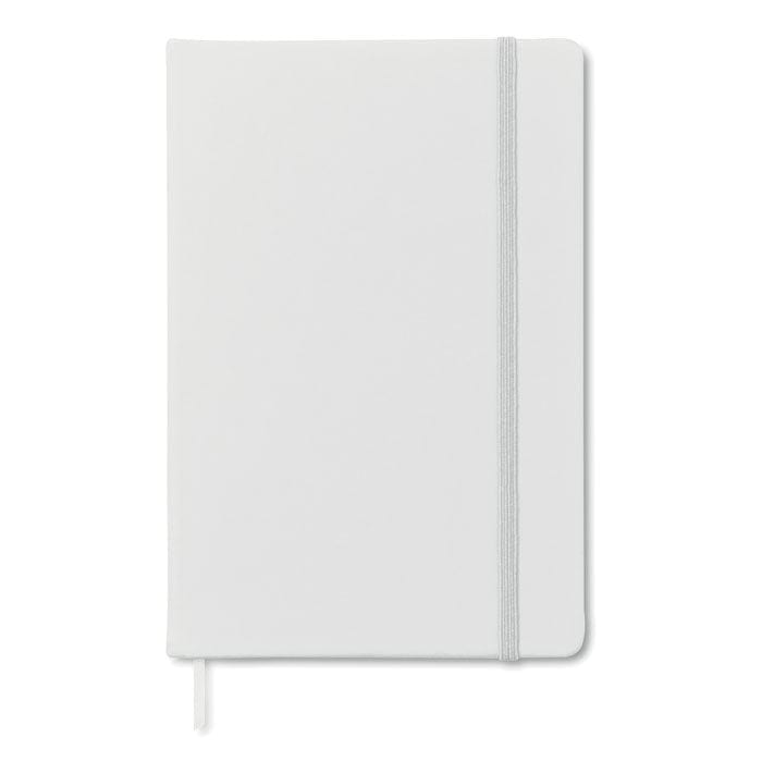 Quaderno A5 96 fogli neutri bianco - personalizzabile con logo