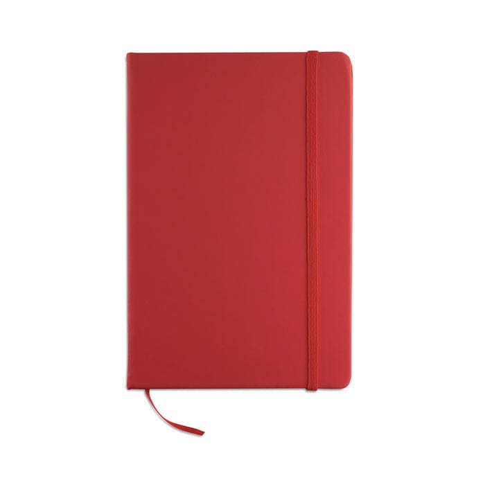 Quaderno A5 96 fogli neutri rosso - personalizzabile con logo