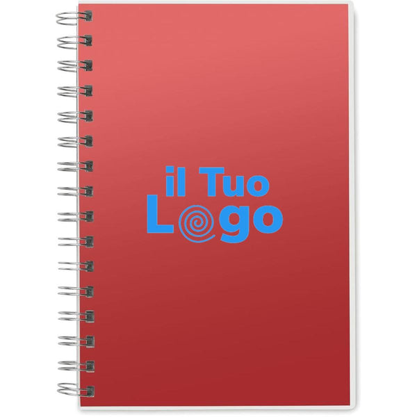 Quaderno A5 con spirale - personalizzabile con logo