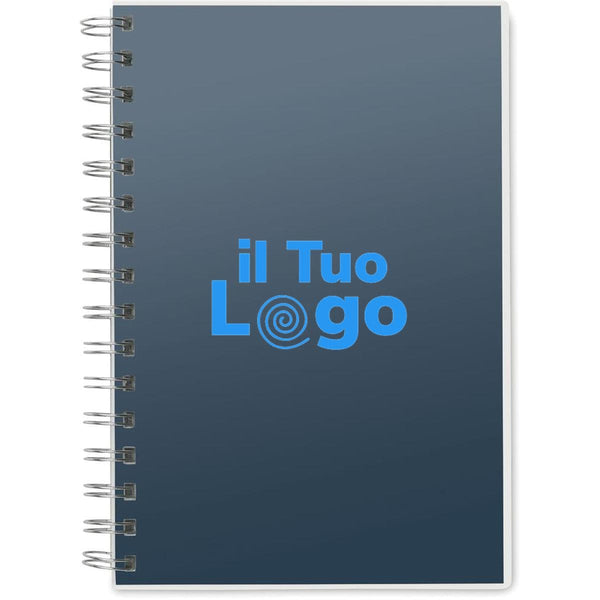 Quaderno A5 con spirale - personalizzabile con logo